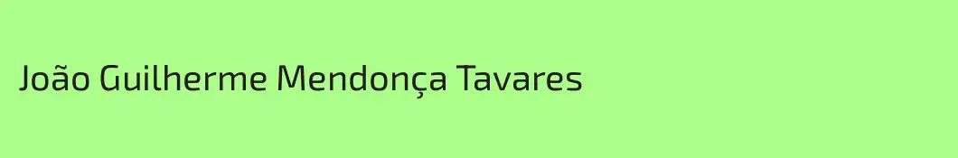 João Guilherme Mendonça Tavares